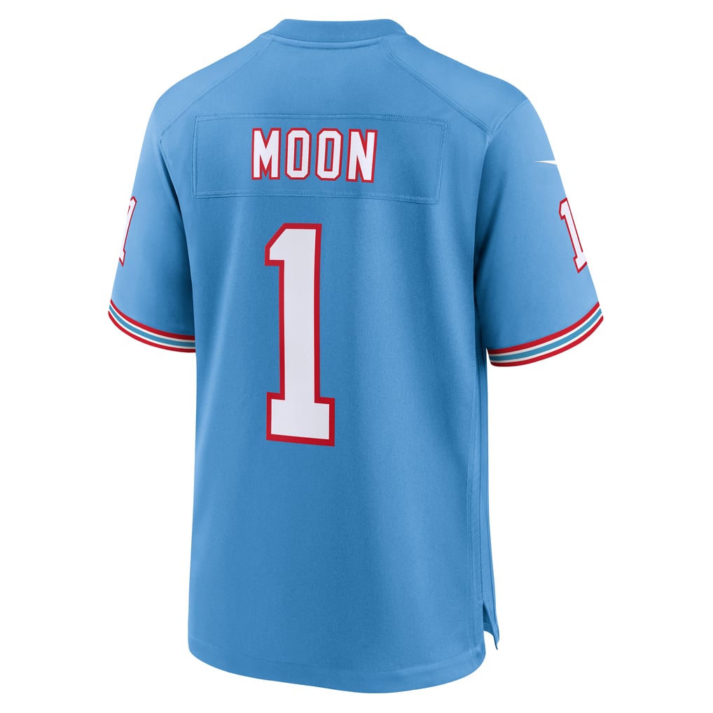 Men's Tennessee Titans Warren Moon Nike Light Blue Retired Player Alternate Game Jersey - Image 4