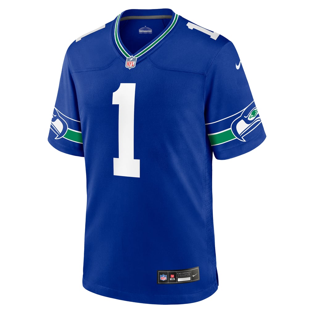 Men's Seattle Seahawks Warren Moon Nike Royal Retired Player Alternate Game Jersey - Image 3