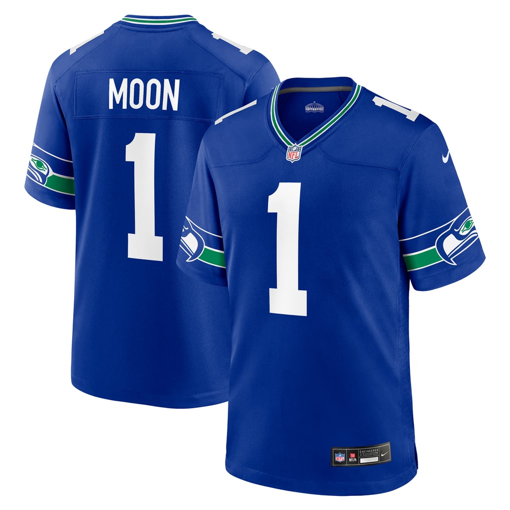 Men's Seattle Seahawks Warren Moon Nike Royal Retired Player Alternate Game Jersey - Image 1