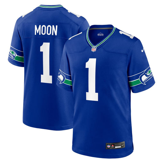 Men's Seattle Seahawks Warren Moon Nike Royal Retired Player Alternate Game Jersey - Image 1