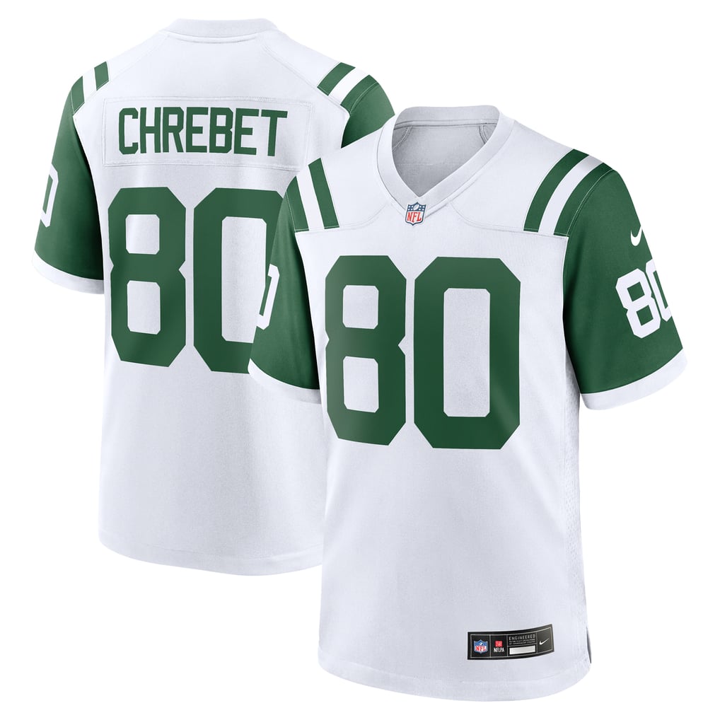 Men's New York Jets Wayne Chrebet Nike White Retired Player Alternate Game Jersey - Image 1