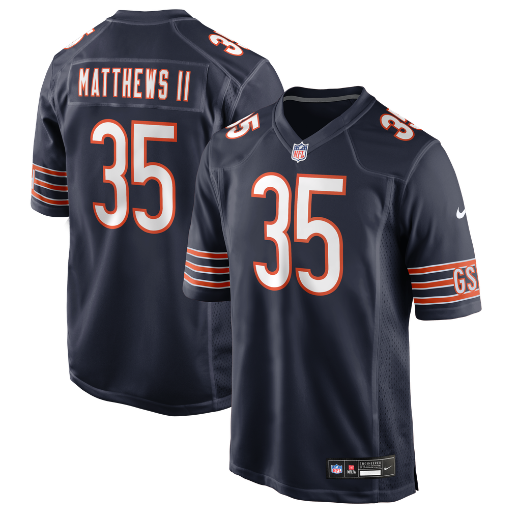 Men's Chicago Bears Wayne Matthews II Nike Navy Team Game Jersey - Image 2