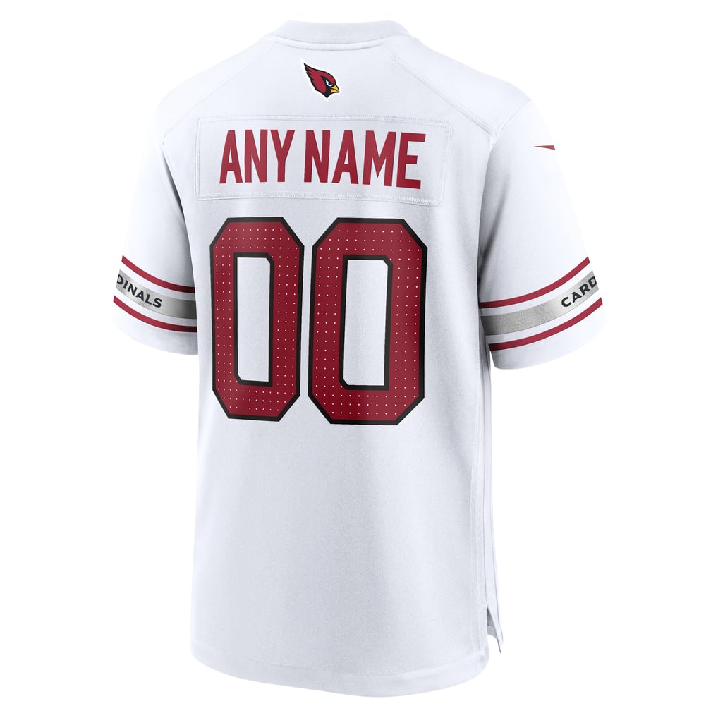 Men's Arizona Cardinals Nike White Custom Game Jersey - Image 4