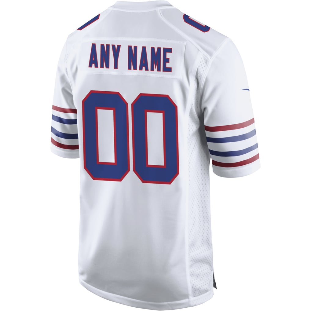Men's Buffalo Bills Nike White Alternate Custom Game Jersey - Image 4
