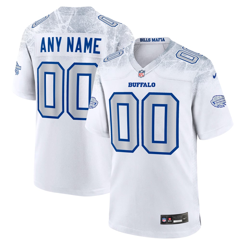 Men's Buffalo Bills  Nike White Rivalries Collection Custom Game Jersey - Image 2