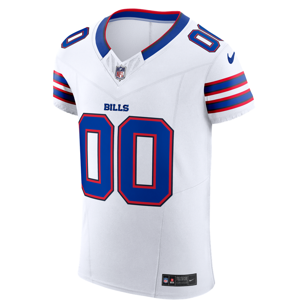 Men's Buffalo Bills Nike White Vapor F.U.S.E. Elite Custom Jersey - Image 3