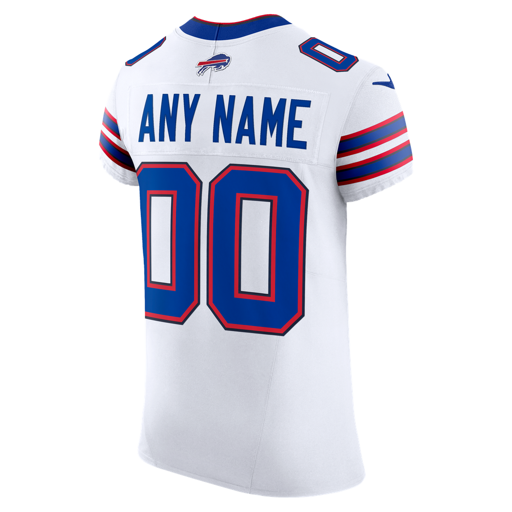 Men's Buffalo Bills Nike White Vapor F.U.S.E. Elite Custom Jersey - Image 4