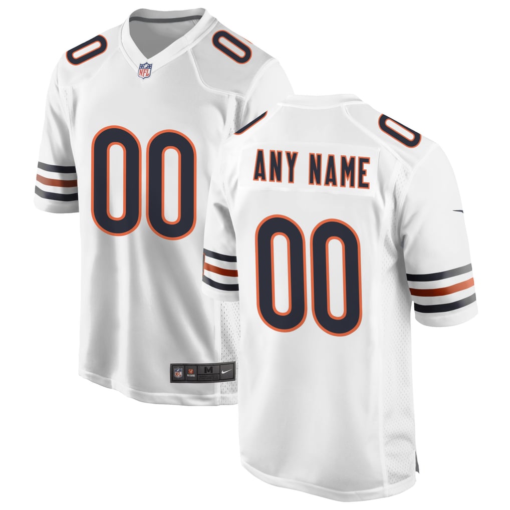 Men's Chicago Bears Nike White Custom Game Jersey - Image 2