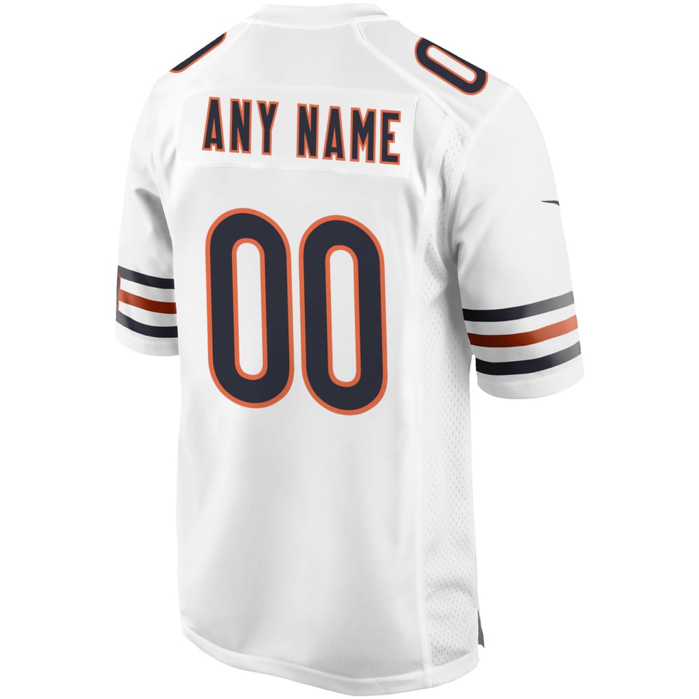 Men's Chicago Bears Nike White Custom Game Jersey - Image 4