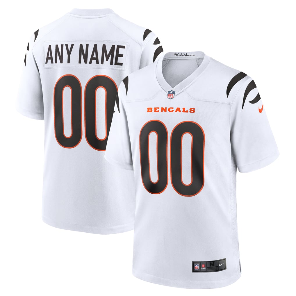 Men's Cincinnati Bengals Nike White Game Custom Jersey - Image 2