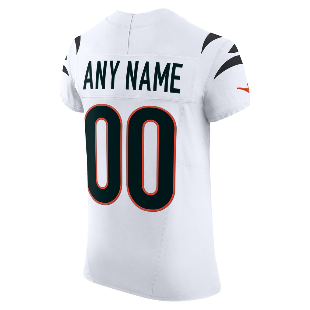 Men's Cincinnati Bengals Nike White Vapor F.U.S.E. Elite Custom Jersey - Image 4
