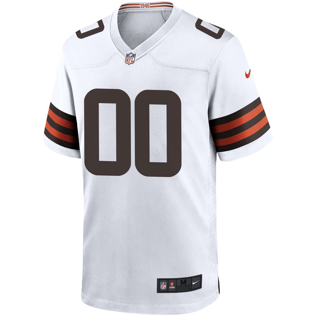 Men's Cleveland Browns Nike White Custom Game Jersey - Image 3