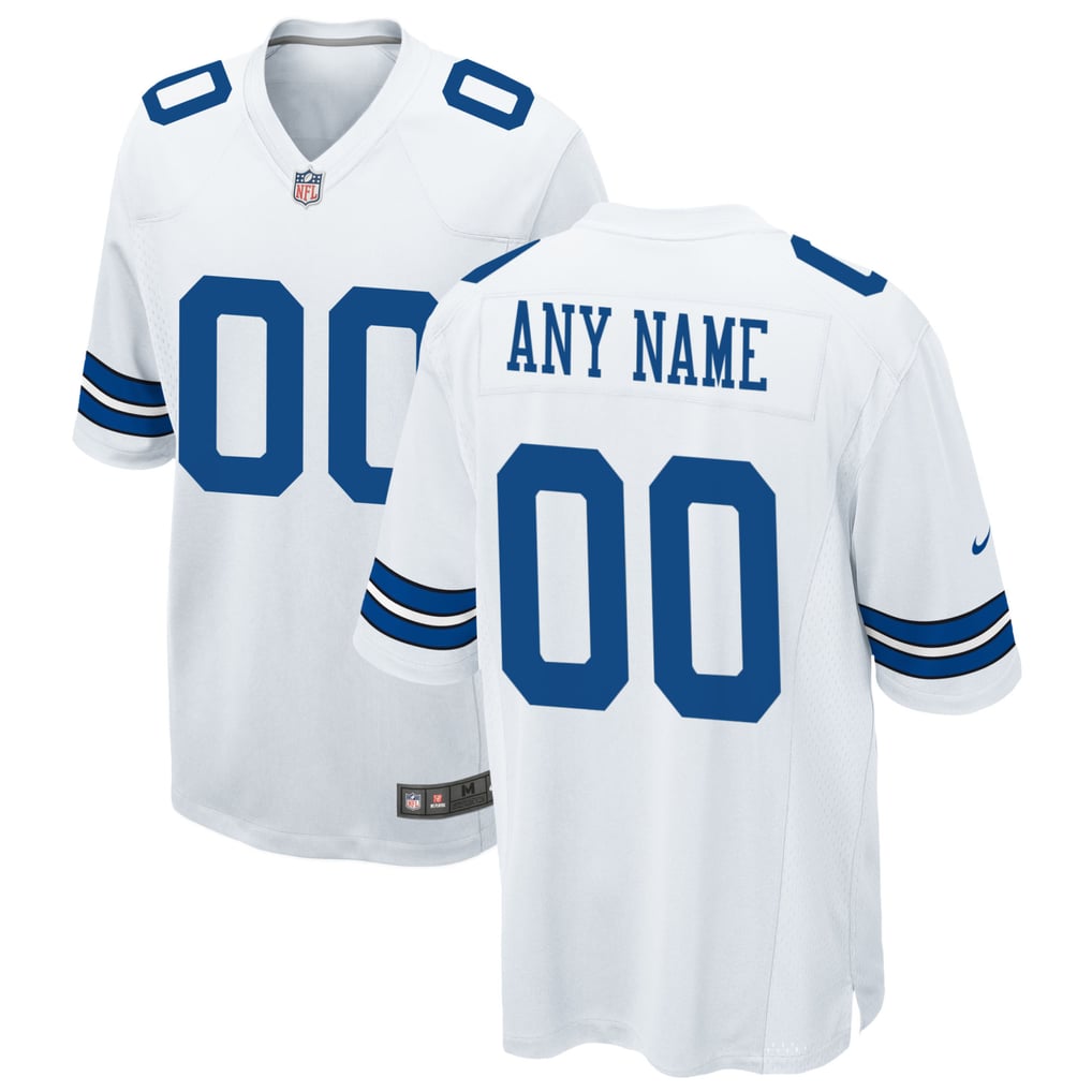Men's Dallas Cowboys Nike White Custom Game Jersey - Image 1