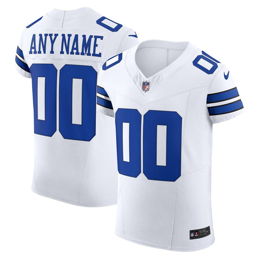 Men's Dallas Cowboys Nike White Vapor F.U.S.E. Elite Custom Jersey - Image 1