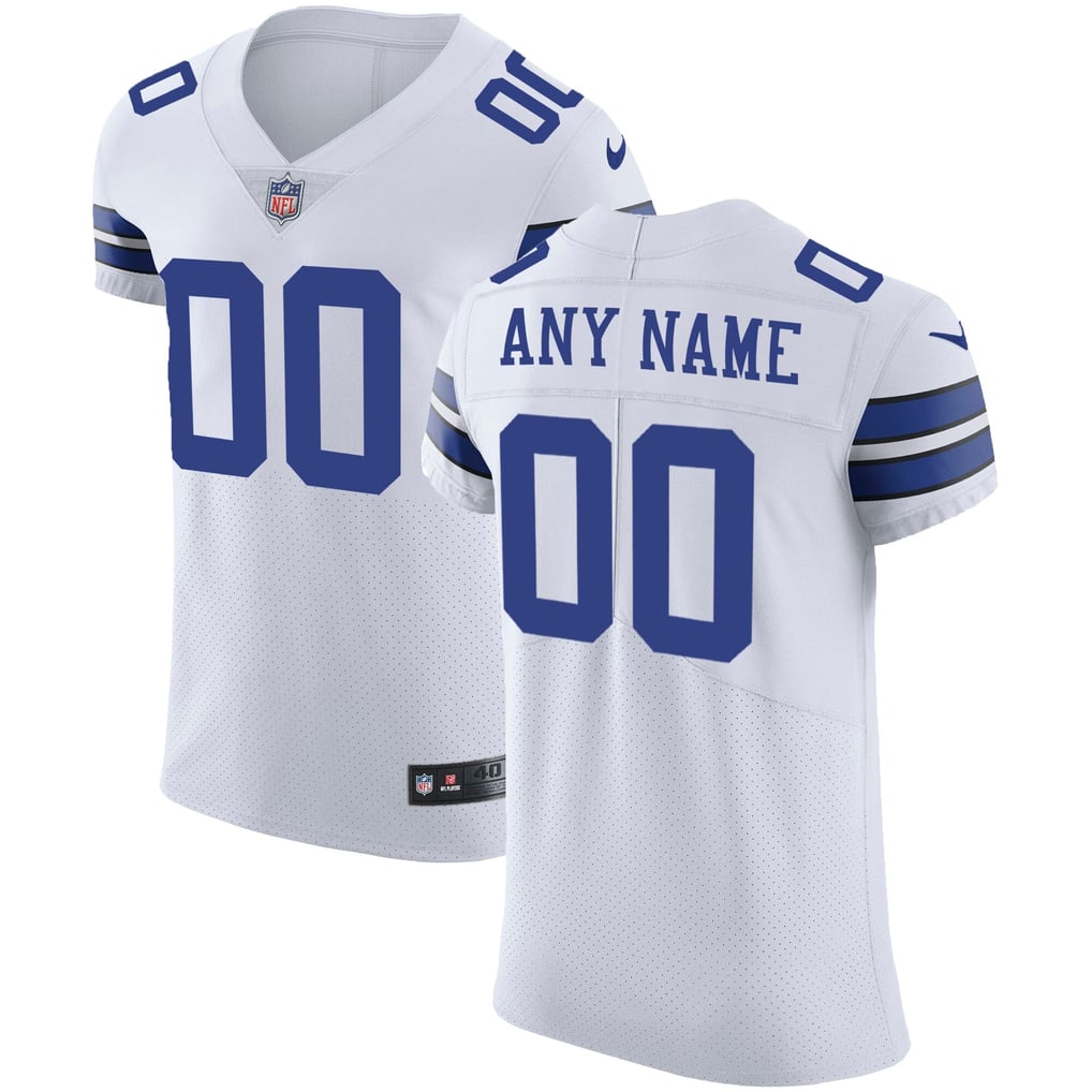 Men's Dallas Cowboys Nike White Vapor Untouchable Custom Elite Jersey - Image 2