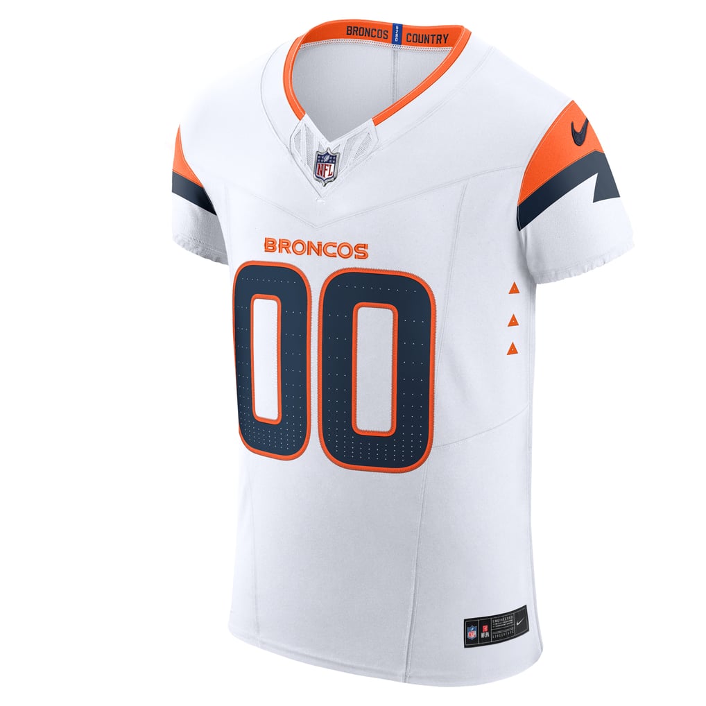 Men's Denver Broncos Nike White Vapor F.U.S.E. Elite Custom Jersey - Image 3