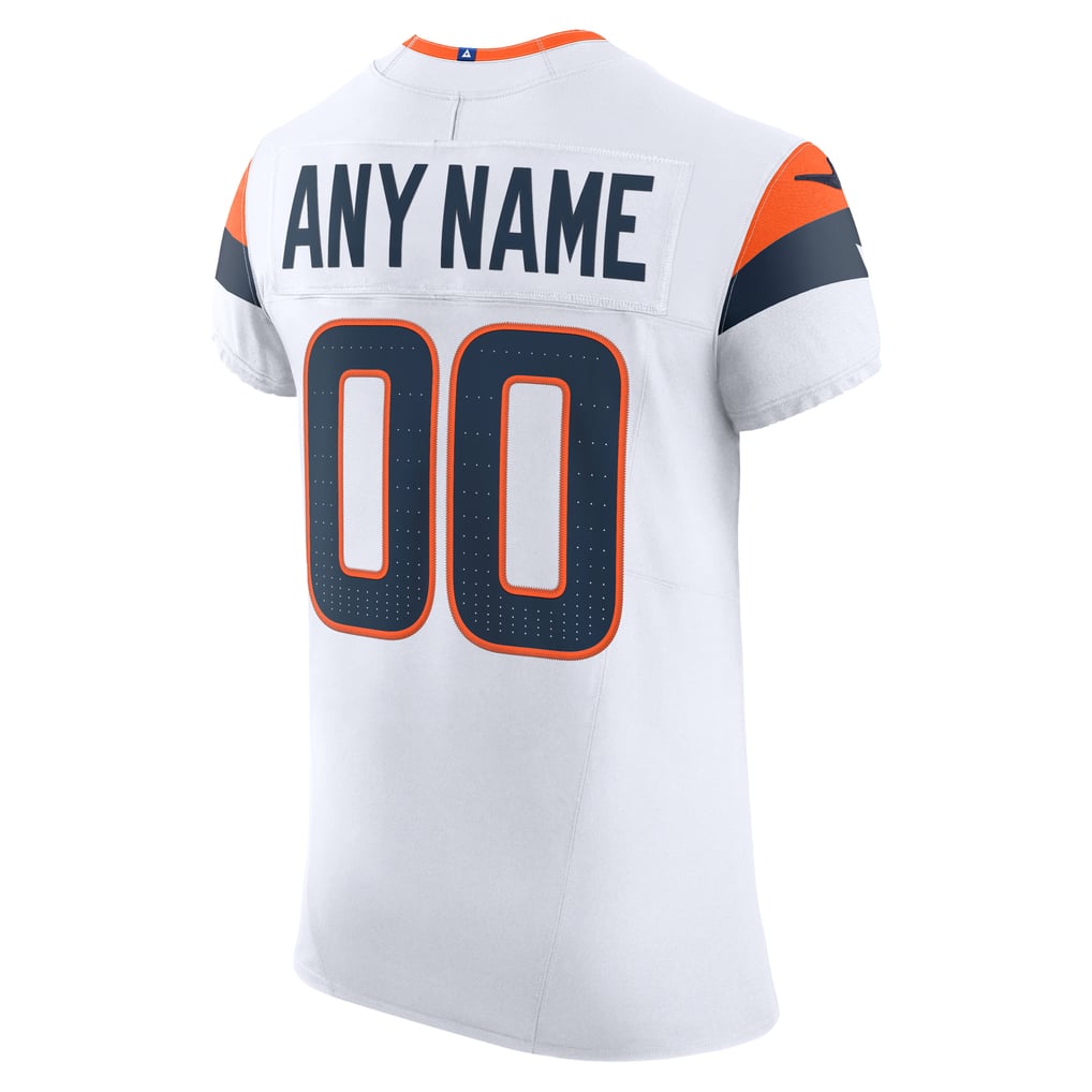 Men's Denver Broncos Nike White Vapor F.U.S.E. Elite Custom Jersey - Image 4