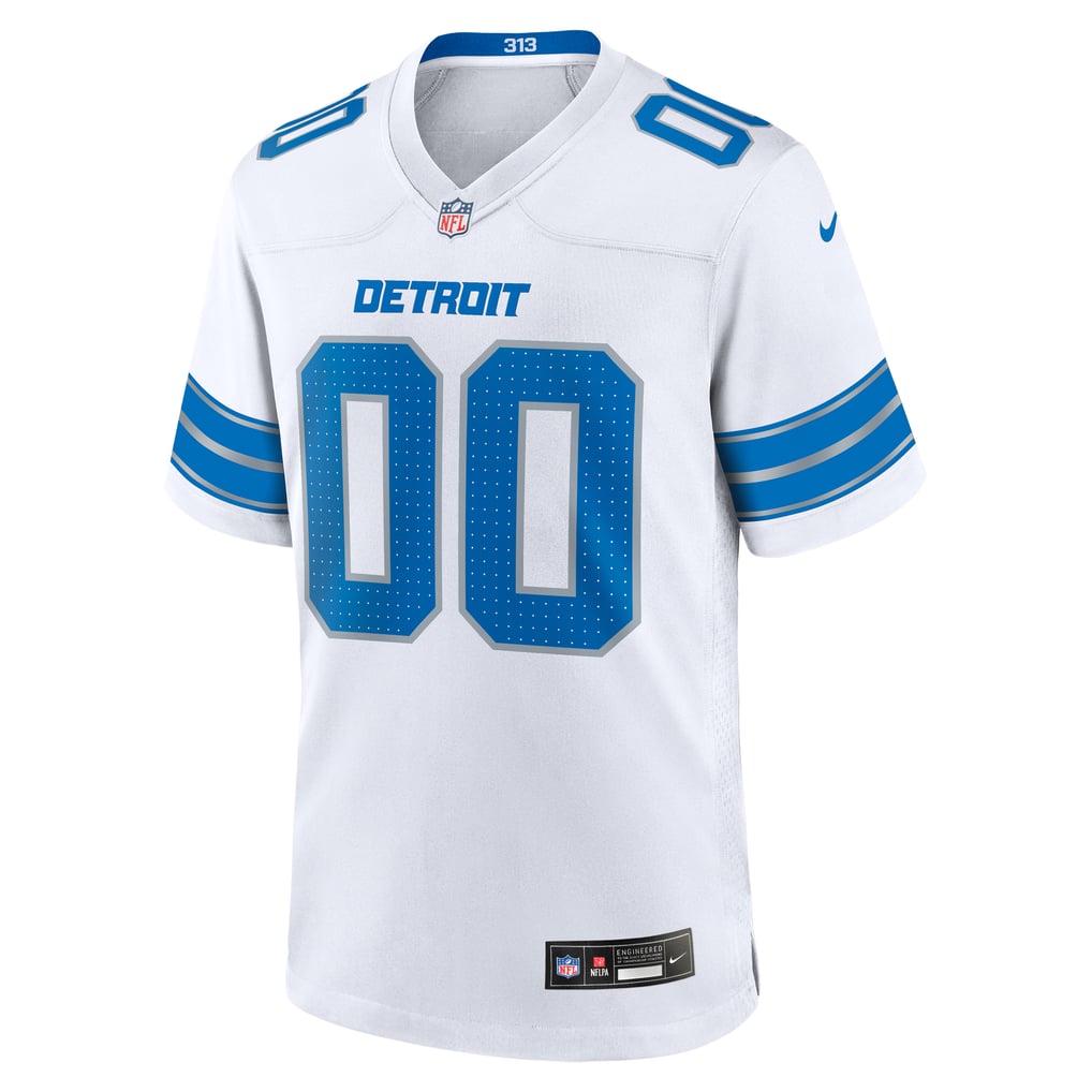 Men's Detroit Lions  Nike White Custom Game Jersey - Image 3