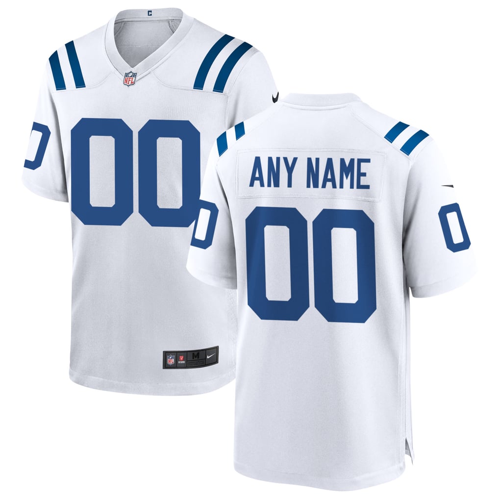 Men's Indianapolis Colts Nike White Custom Game Jersey - Image 2