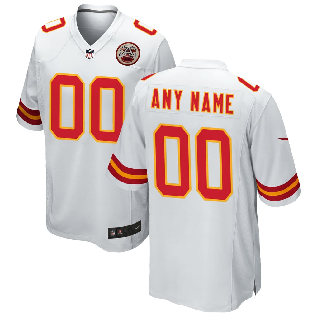 Men's Kansas City Chiefs Nike White Custom Game Jersey - Image 1