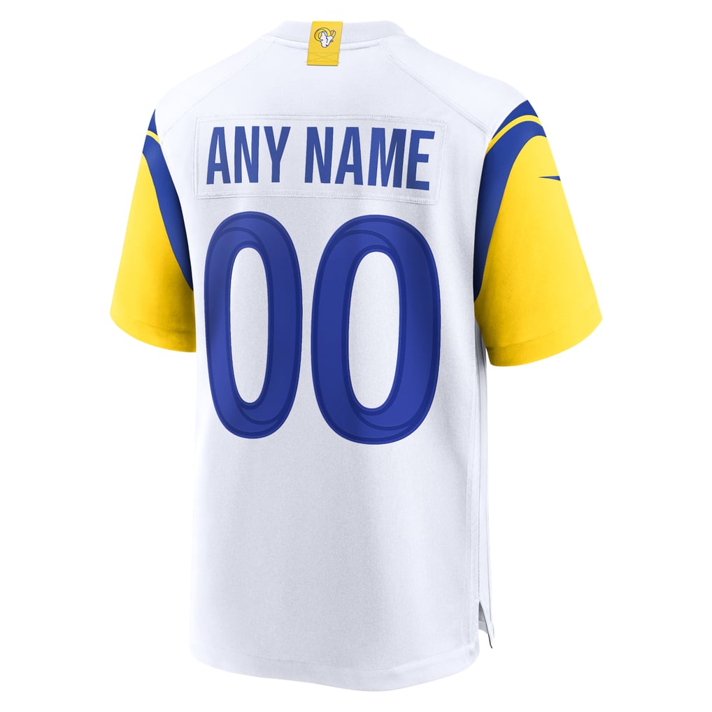 Men's Los Angeles Rams Nike White Alternate Custom Jersey - Image 4