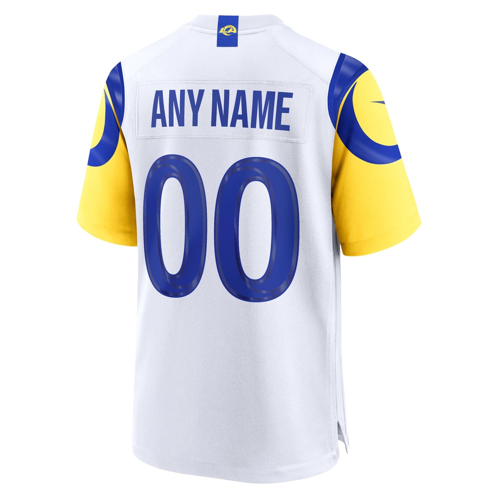 Men's Los Angeles Rams Nike White Custom Game Jersey - Image 4