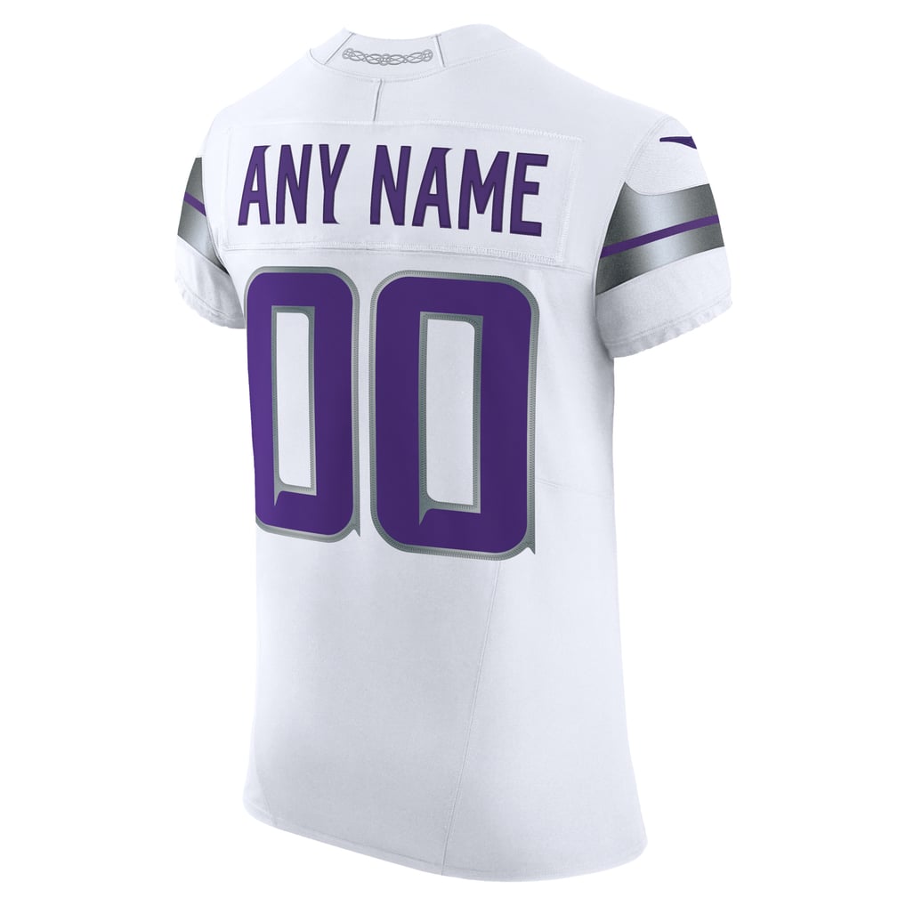 Men's Minnesota Vikings Nike White Vapor F.U.S.E. Elite Custom Jersey - Image 4