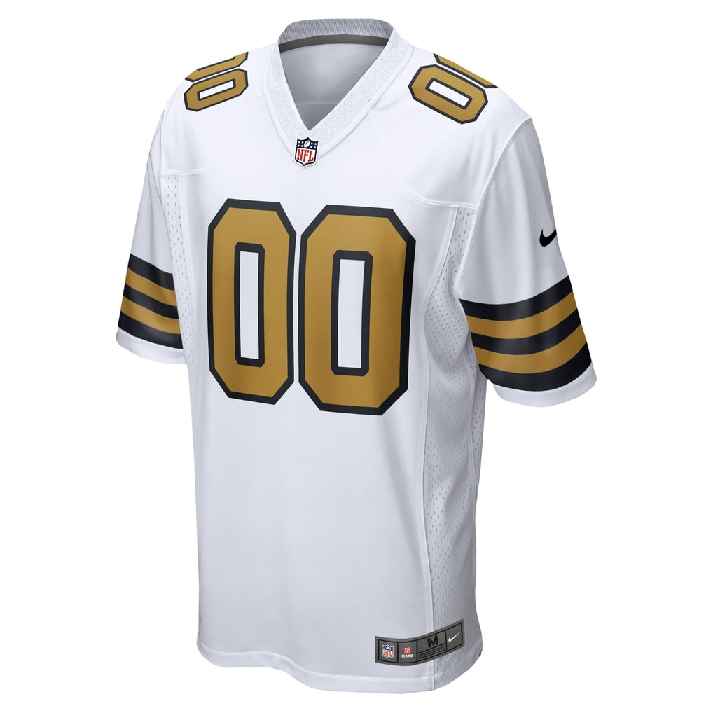 Men's New Orleans Saints  Nike White Alternate Custom Game Jersey - Image 3