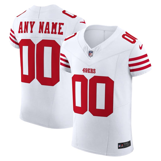 Men's San Francisco 49ers Nike White Vapor F.U.S.E. Elite Custom Jersey - Image 1