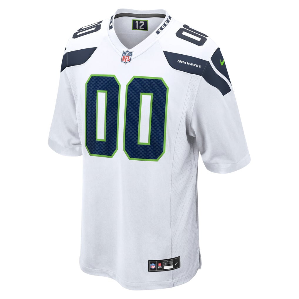 Men's Seattle Seahawks  Nike White Custom Game Jersey - Image 3