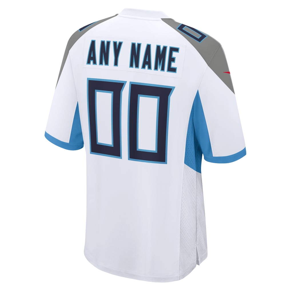 Men's Tennessee Titans Nike White Custom Game Jersey - Image 4