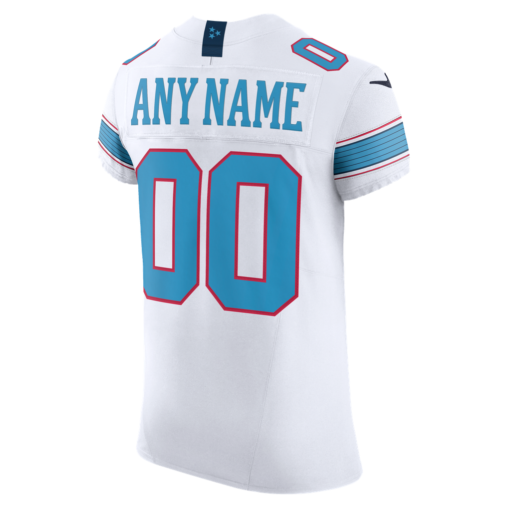 Men's Tennessee Titans Nike White Vapor F.U.S.E. Elite Custom Jersey - Image 4