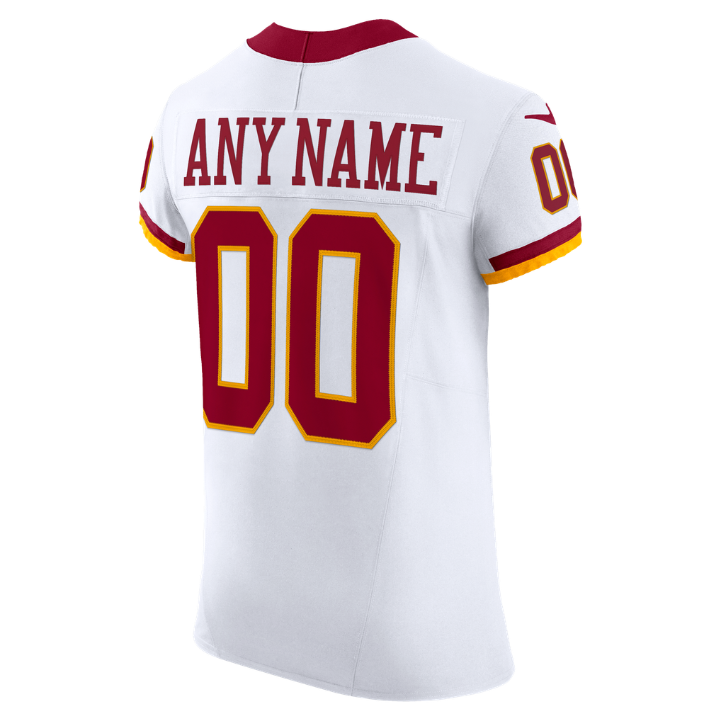 Men's Washington Commanders Nike White Vapor F.U.S.E. Elite Custom Jersey - Image 4