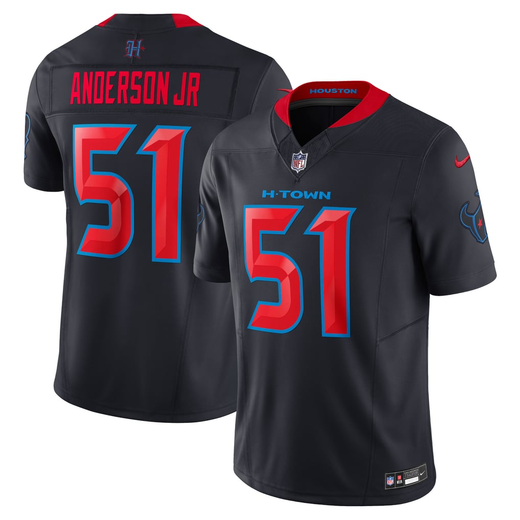 Men's Houston Texans Will Anderson Jr. Nike Navy 2nd Alternate Vapor F.U.S.E. Limited Jersey - Image 2