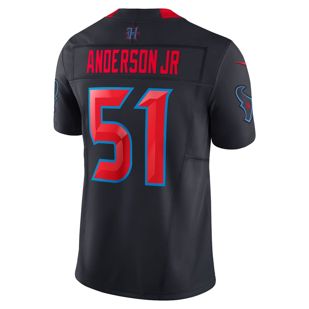 Men's Houston Texans Will Anderson Jr. Nike Navy 2nd Alternate Vapor F.U.S.E. Limited Jersey - Image 4