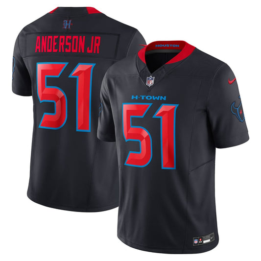 Men's Houston Texans Will Anderson Jr. Nike Navy 2nd Alternate Vapor F.U.S.E. Limited Jersey - Image 1