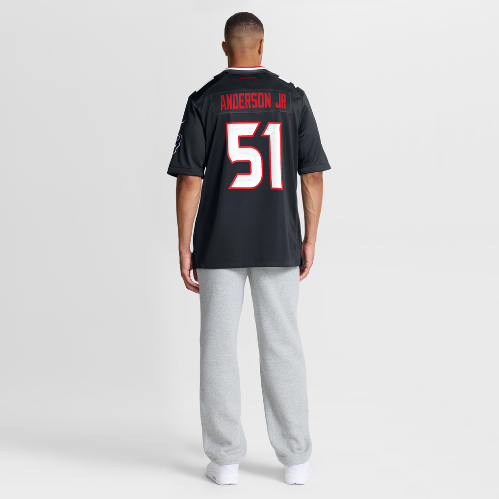 Men's Houston Texans Will Anderson Jr. Nike Navy Game Jersey - Image 9