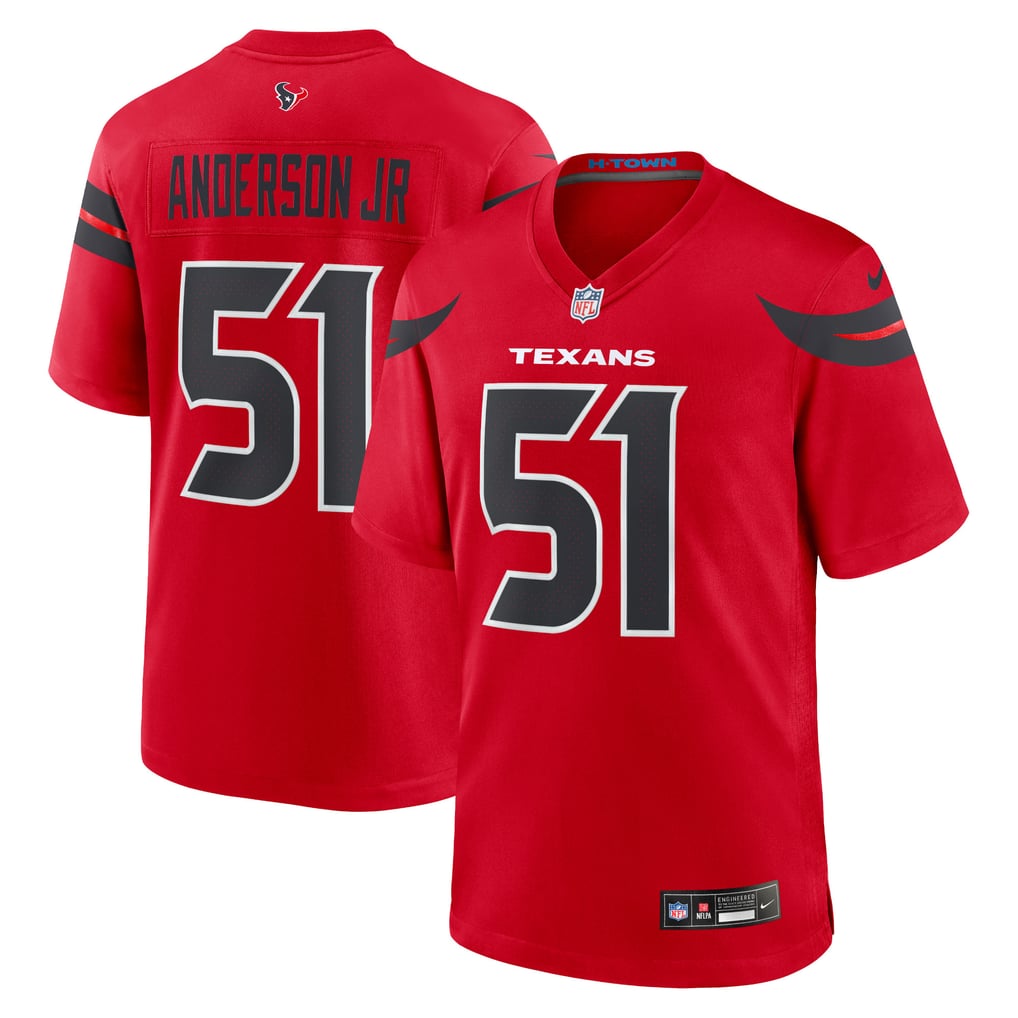 Men's Houston Texans Will Anderson Jr. Nike Red Alternate Game Jersey - Image 1