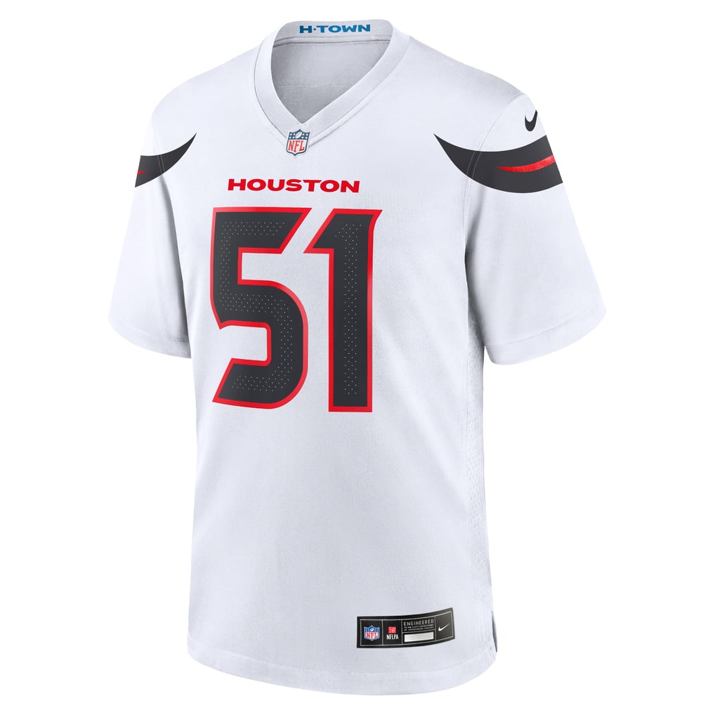 Men's Houston Texans Will Anderson Jr. Nike White Game Jersey - Image 3