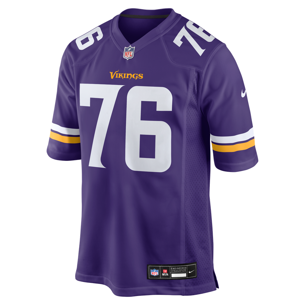 Men's Minnesota Vikings Will Fries Nike  Purple Team Game Jersey - Image 3
