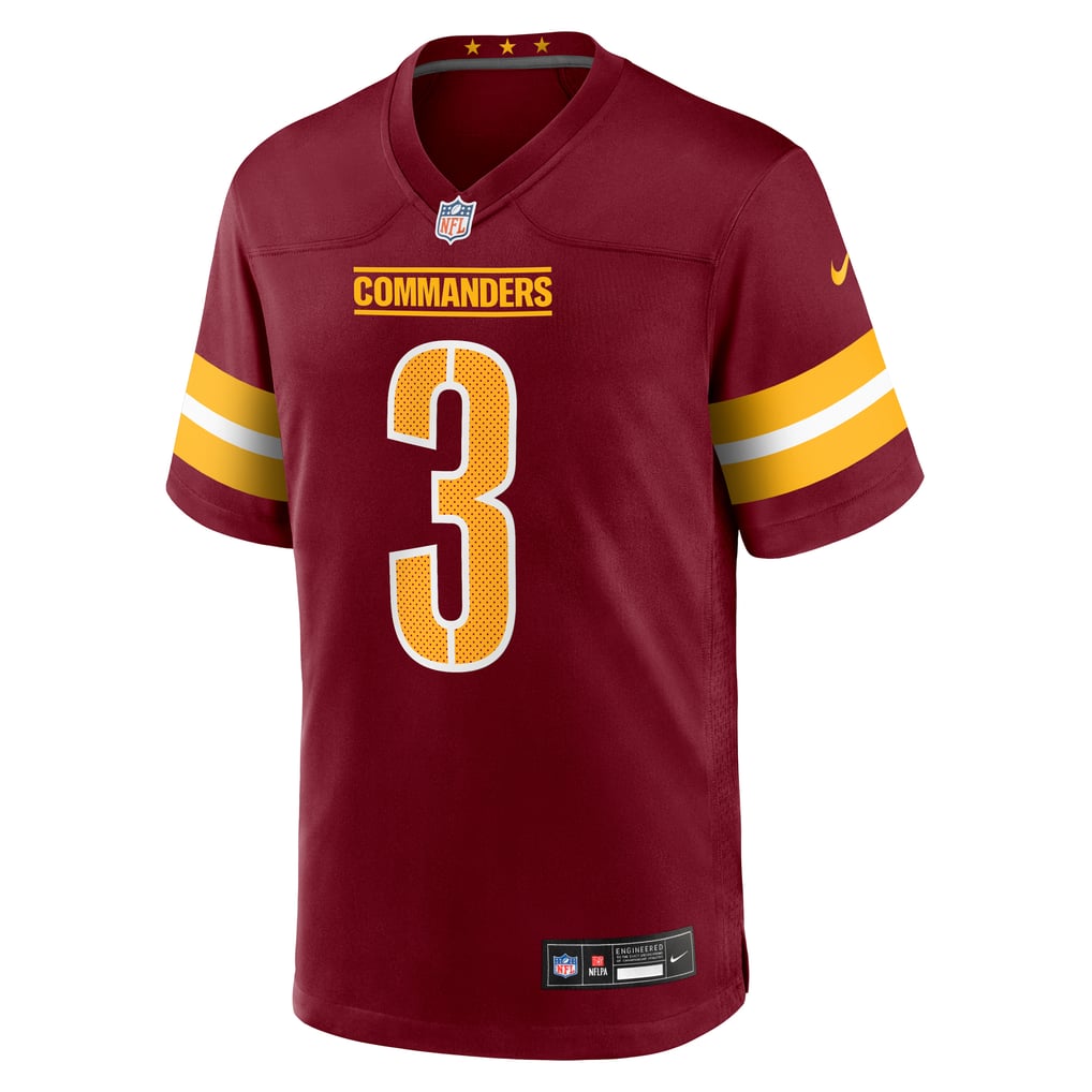 Men's Washington Commanders Will Harris Nike  Burgundy Team Game Jersey - Image 3