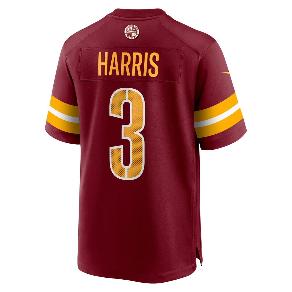 Men's Washington Commanders Will Harris Nike  Burgundy Team Game Jersey - Image 4