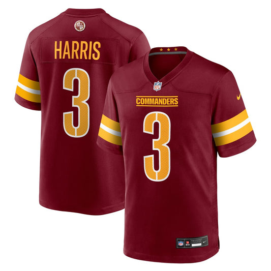 Men's Washington Commanders Will Harris Nike  Burgundy Team Game Jersey - Image 1