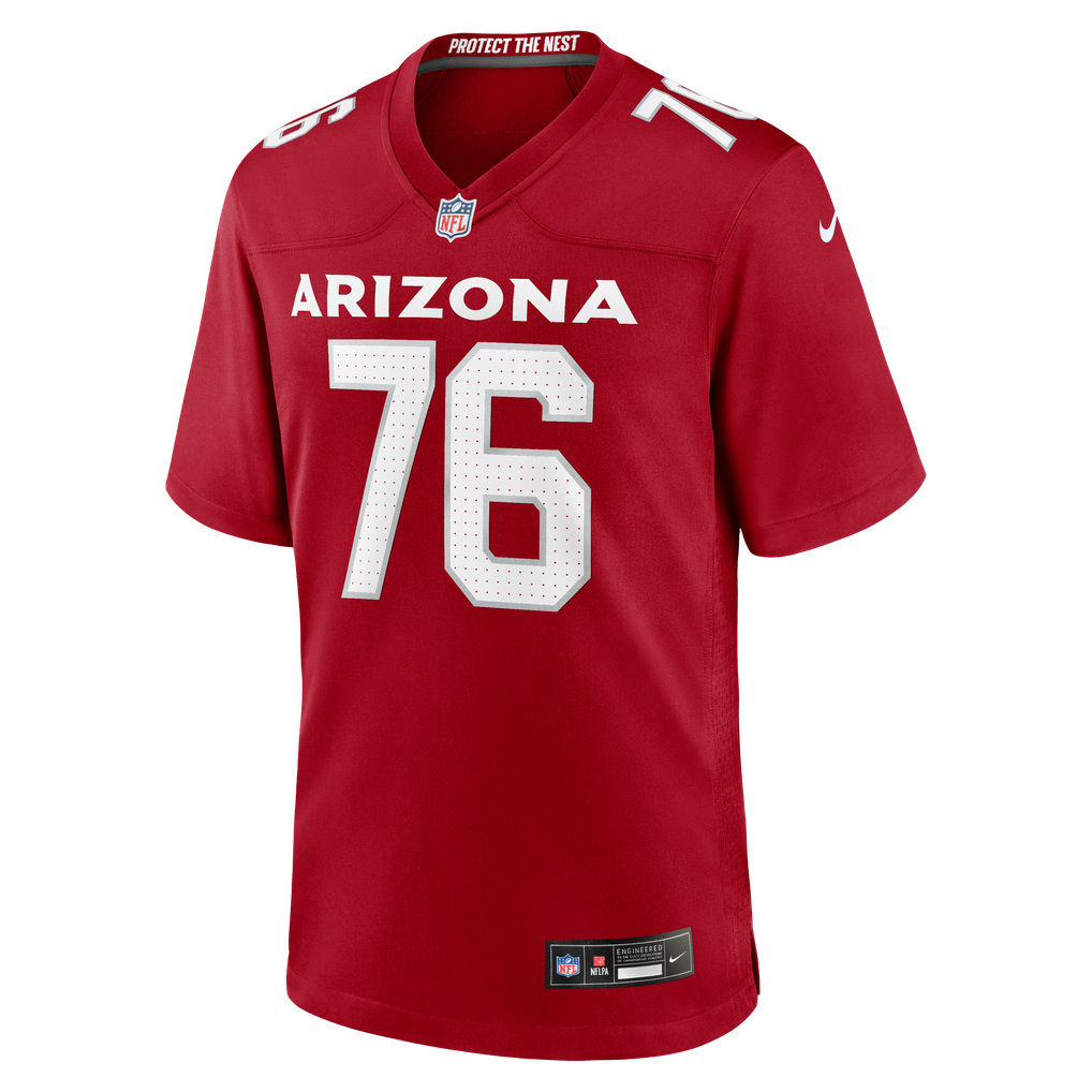 Men's Arizona Cardinals Will Hernandez Nike  Cardinal Team Game Jersey - Image 3