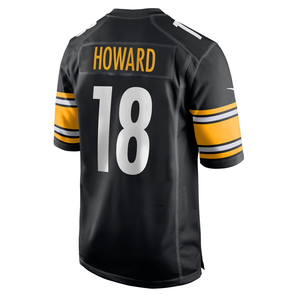 Men's Pittsburgh Steelers Will Howard Nike  Black Team Game Jersey - Image 4