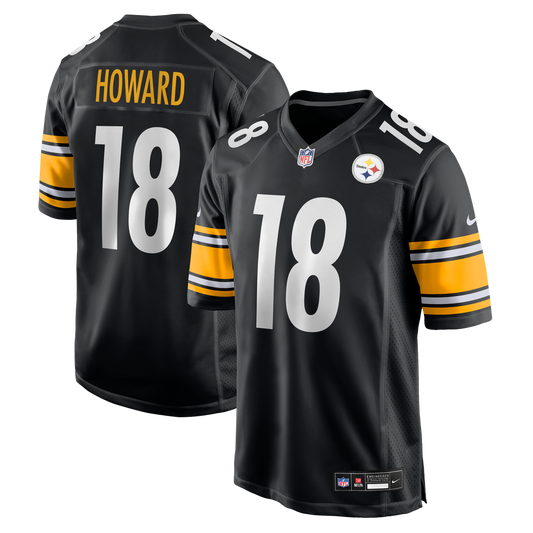 Men's Pittsburgh Steelers Will Howard Nike  Black Team Game Jersey - Image 1