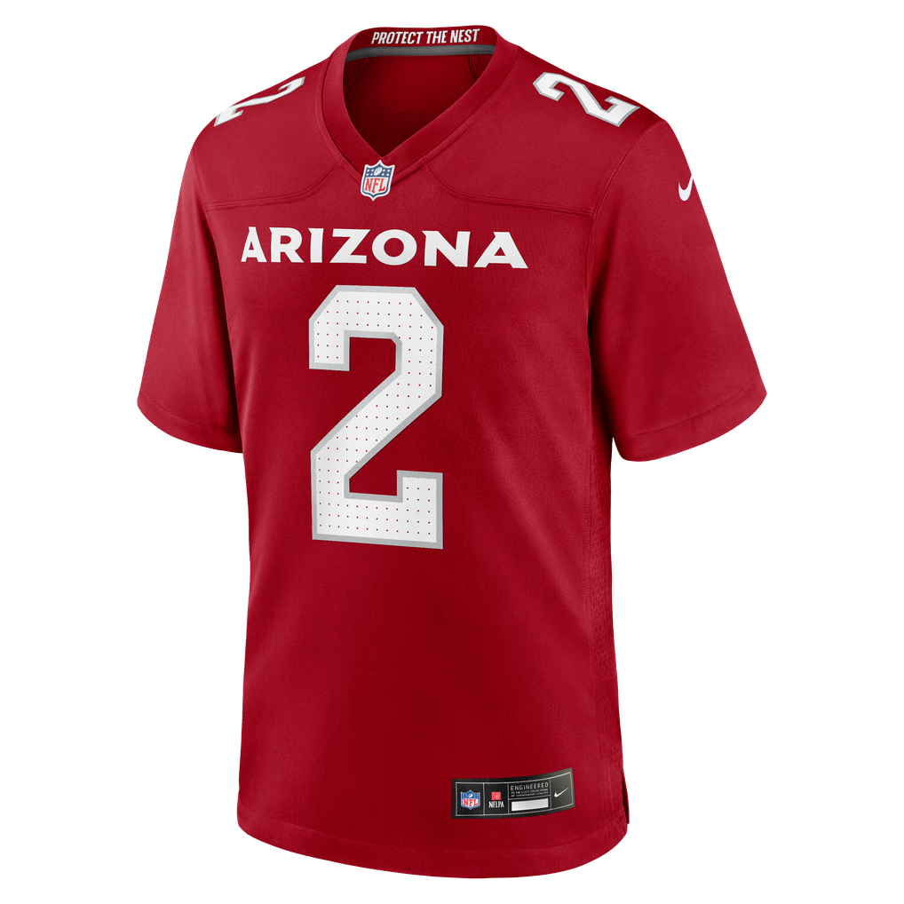 Men's Arizona Cardinals Will Johnson Nike  Cardinal Team Game Jersey - Image 3