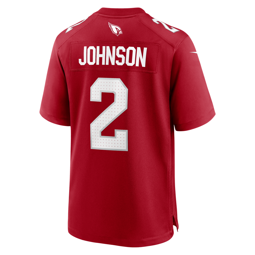 Men's Arizona Cardinals Will Johnson Nike  Cardinal Team Game Jersey - Image 4