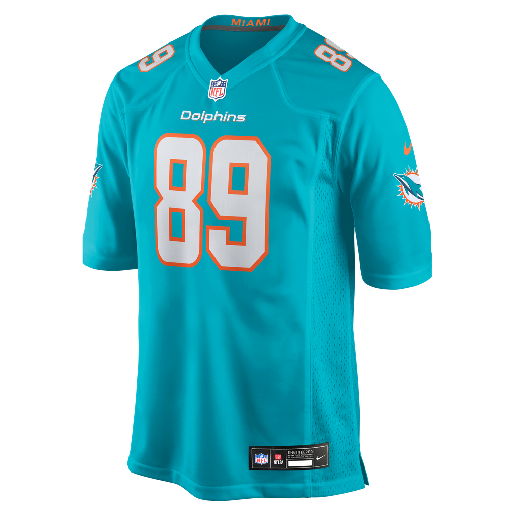 Men's Miami Dolphins Will Kacmarek Nike Aqua Team Game Jersey - Image 5