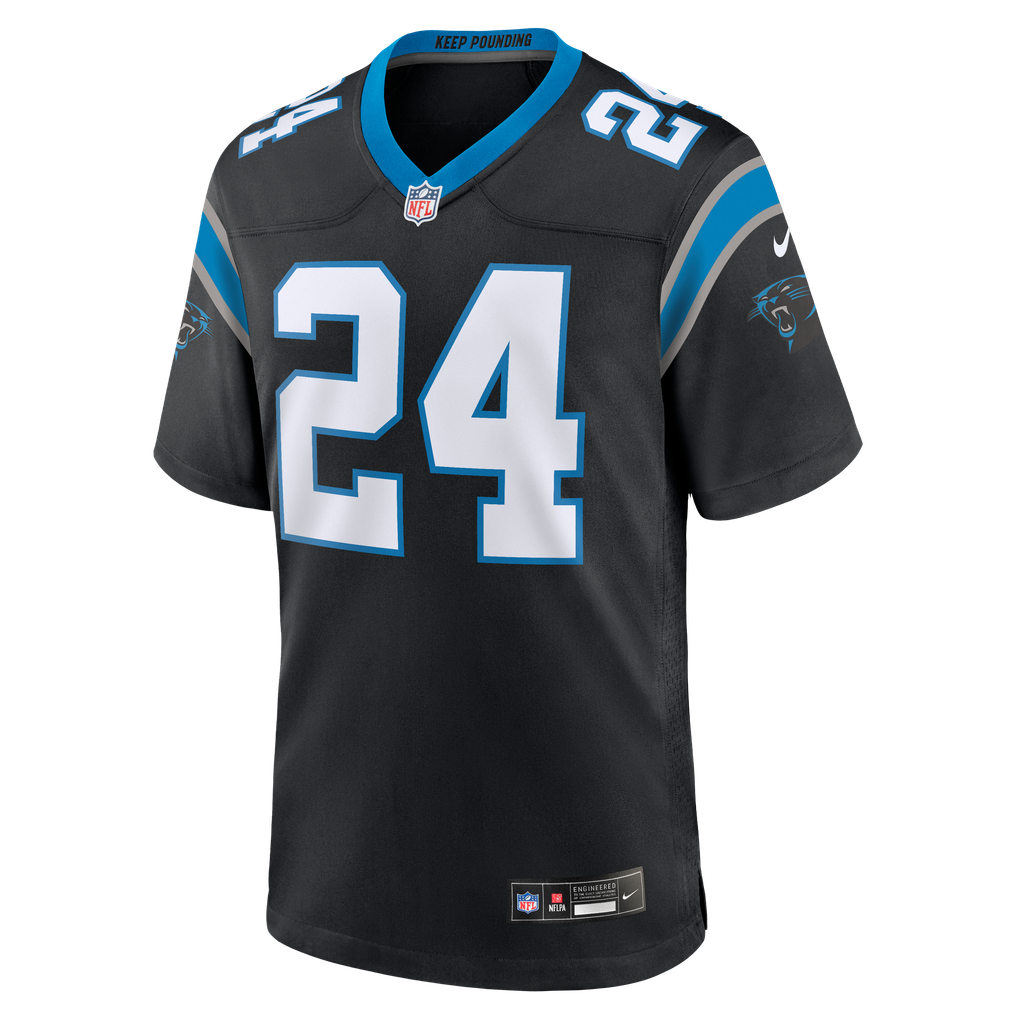 Men's Carolina Panthers Will Lee III Nike Black Team Game Jersey - Image 3